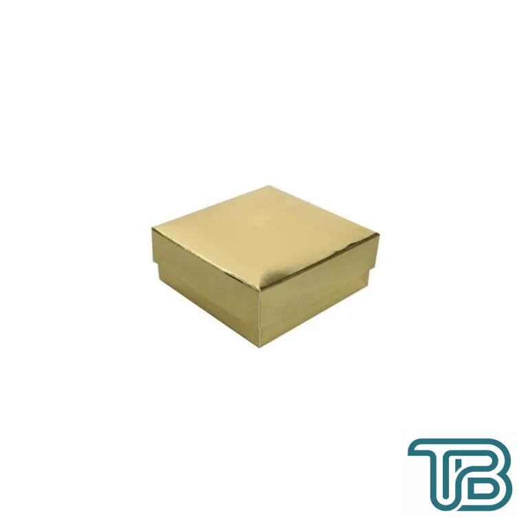 Komple Karton Kutu Düz Renk 8X8X3 CM (25 Adet) Gold - Eminönü ToptanS | Ticaretin Kalbinden