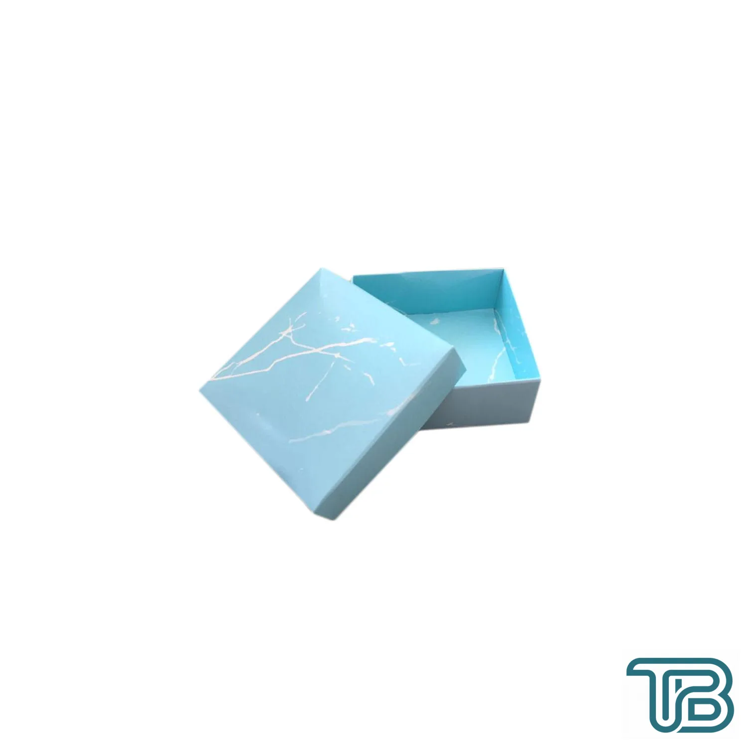 Komple Karton Kutu Mermer Desenli 8X8X3 CM (50 Adet) Mavi - Eminönü ToptanS | Ticaretin Kalbinden
