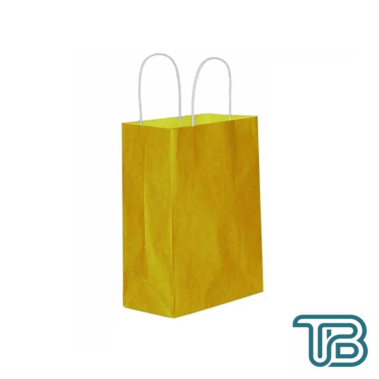 Kağıt Hediye Çantası Küçük Boy Düz Renk 18X24 Cm (25 Adet) Gold - Eminönü ToptanS | Ticaretin Kalbinden