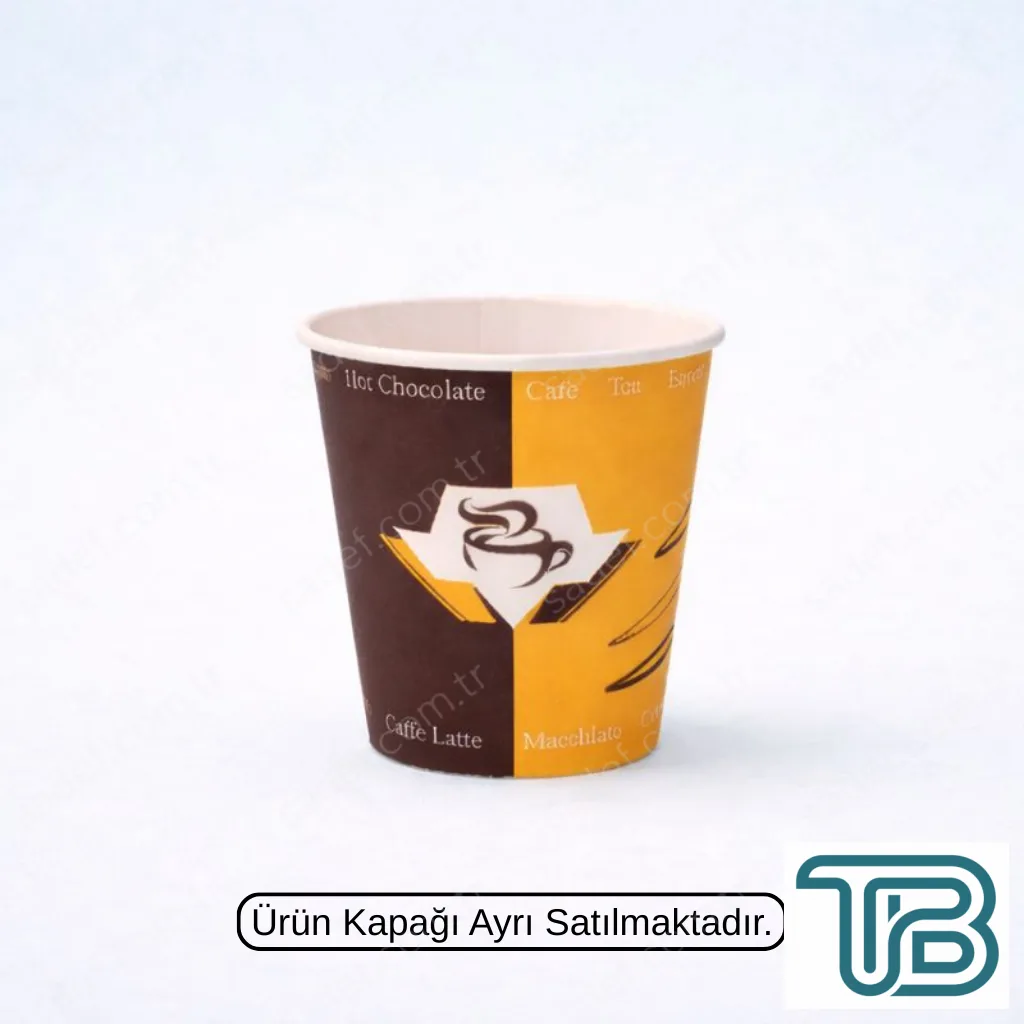 ARNES 8 OZ BASKILI KARTON BARDAK SICAK 100 ADET