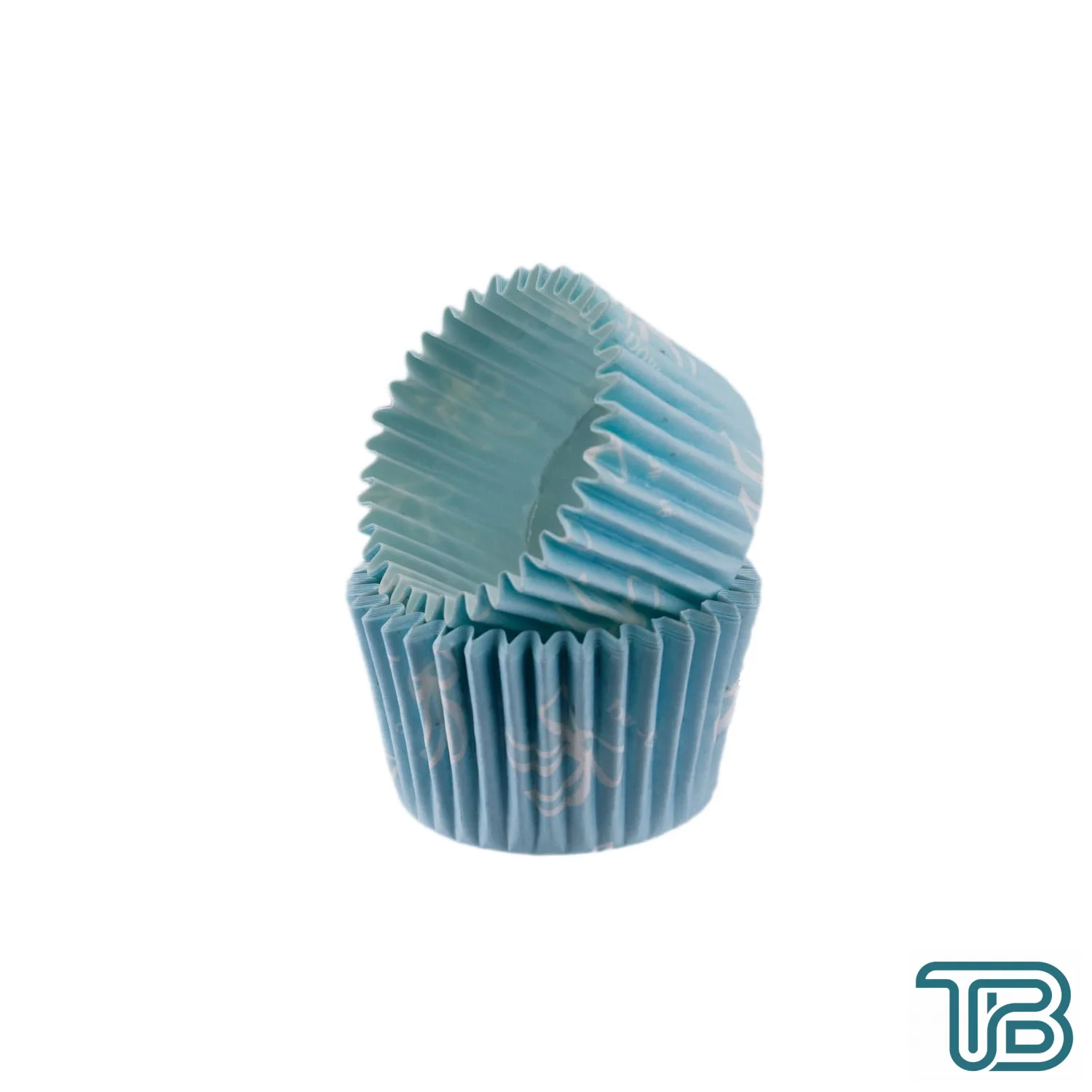 Cupcake Kalıbı Pet Kapsül Kek Kalıbı48X34 MM (100 Adet) Fiyonklu Mavi - Eminönü ToptanS | Ticaretin Kalbinden