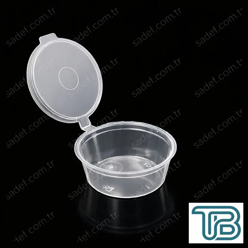 2 OZ KAPAKLI SOS KABI 60 ML PP ŞEFFAF 50 ADET X 20 PAKET
