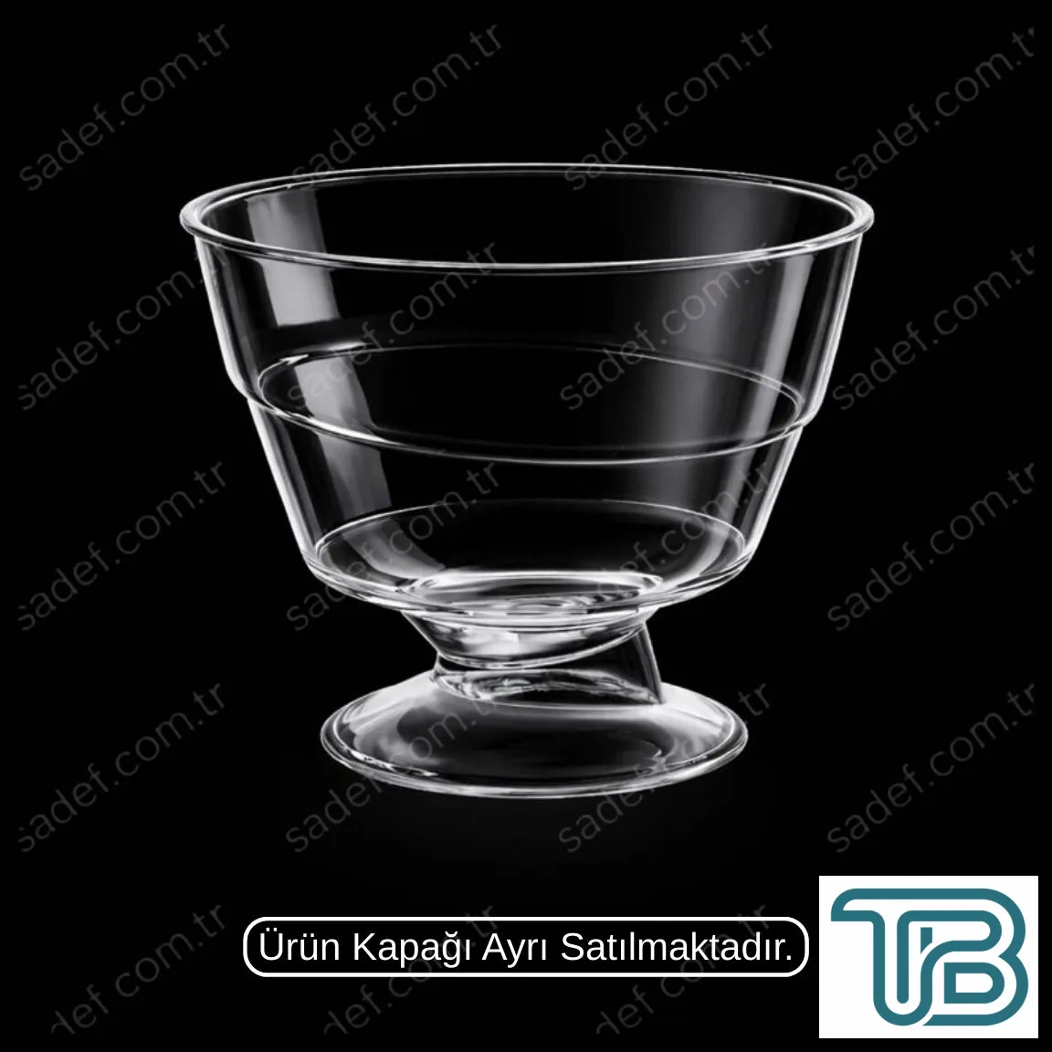 MAY312 KRİSTAL 220 CC AYAKLI KASE ŞEFFAF 500 ADET