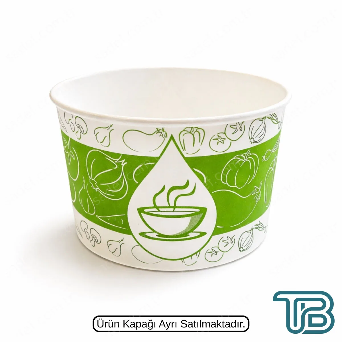 KAPAKSIZ DAMLA 16 OZ BASKILI KARTON ÇORBA KASE 11 GR 1000 ADET