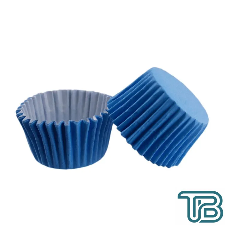 Cupcake Kalıbı Pet Kapsül Kek Kalıbı 48X34 MM (100 Adet) Mavi - Eminönü ToptanS | Ticaretin Kalbinden