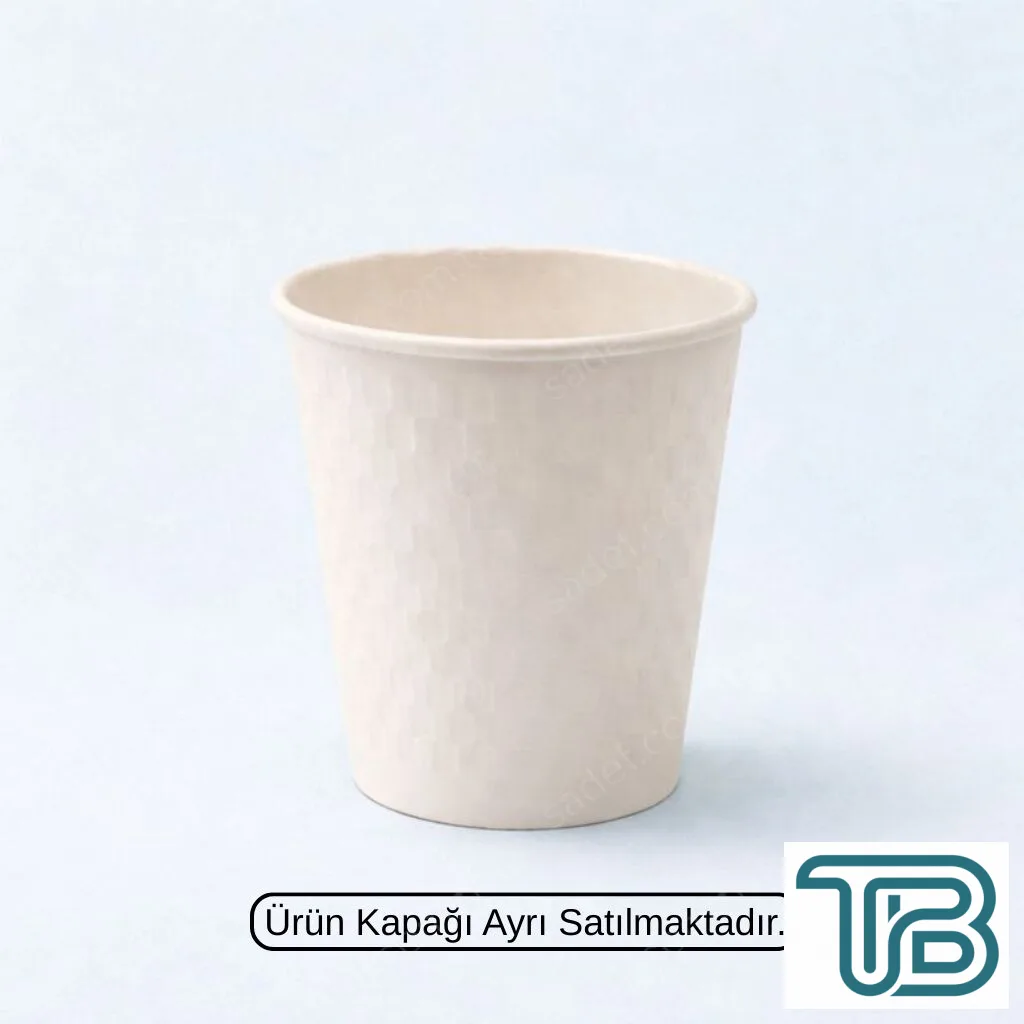 BEYAZ EMBOSSED 8 OZ BASKISIZ KARTON BARDAK SICAK 800 ADET