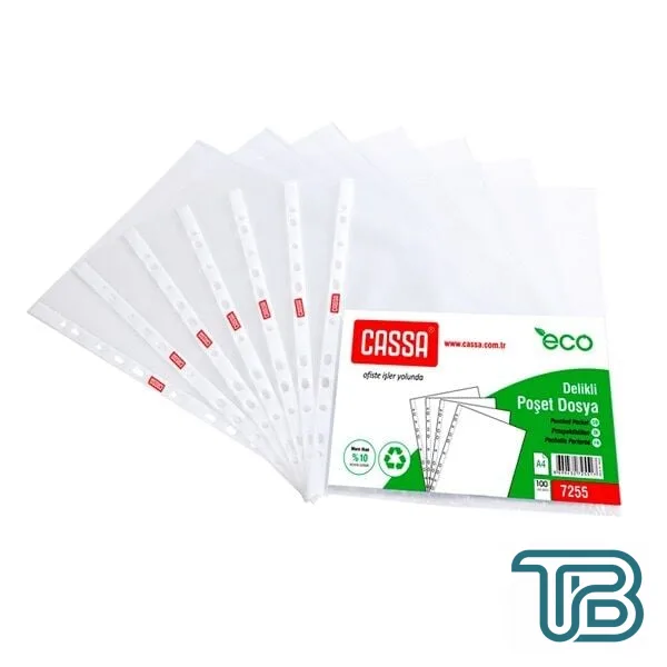 Toptan Cassa Poşet Dosya – 100\'lü Paket