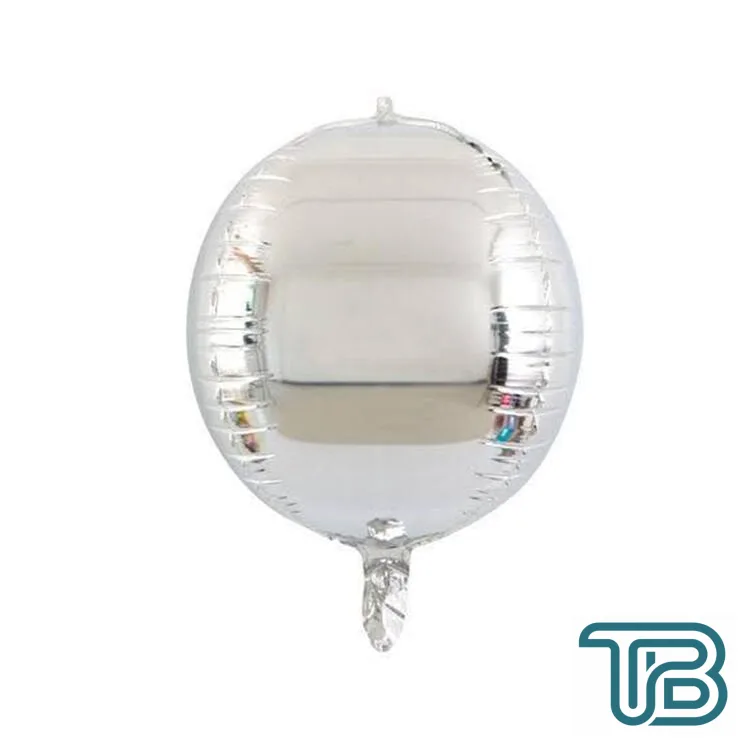 Toptan 55 cm küre gümüş folyo balon