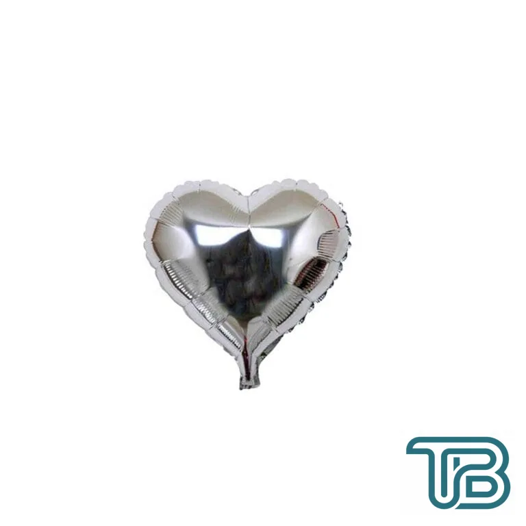 Kalp Folyo Balon Küçük Boy 45X43 Cm Gümüş - Eminönü ToptanS | Ticaretin Kalbinden