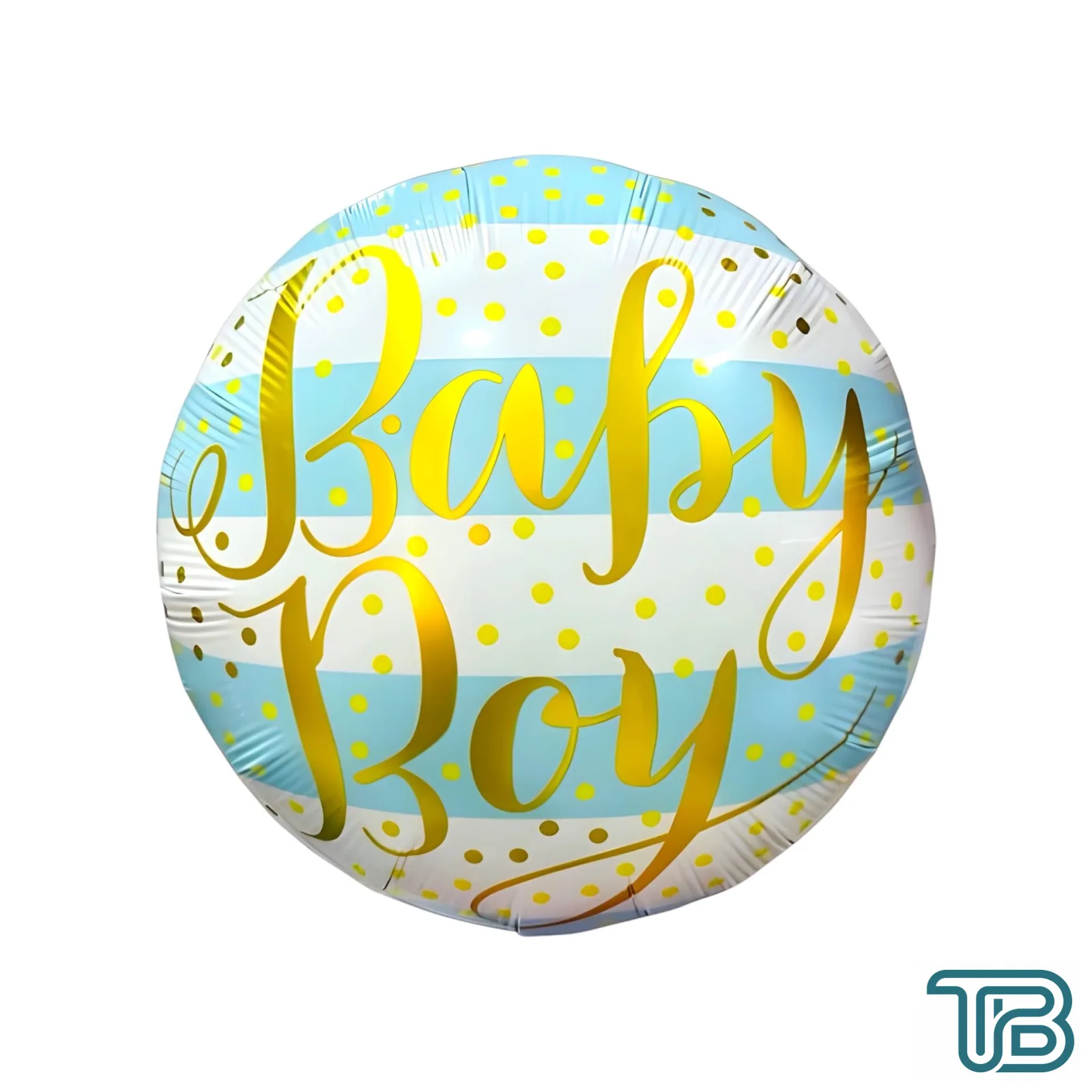 Toptan 18'' Yuvarlak BABY BOY Mavi Folyo Balon