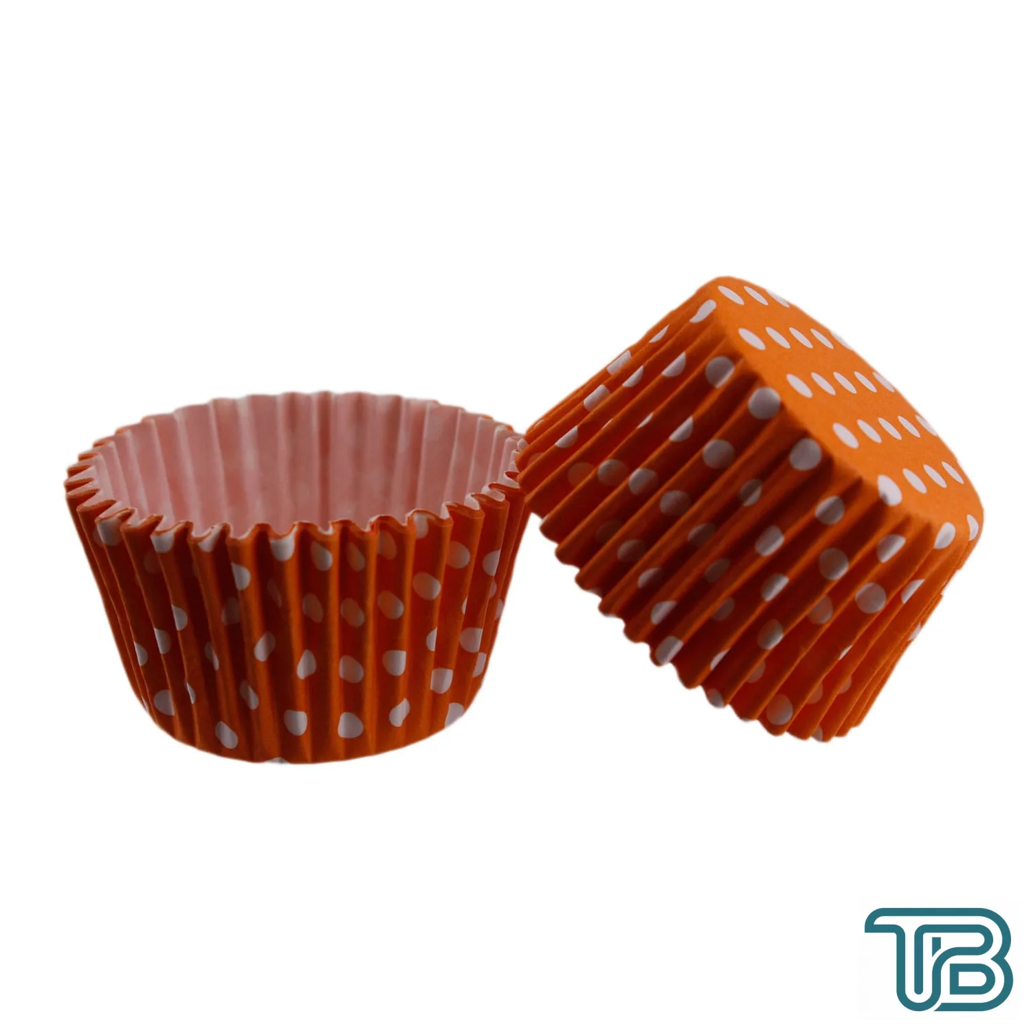 Cupcake Kalıbı Pet Kapsül Kek Kalıbı 48X34 MM (100 Adet) Puantiyeli Turuncu - Eminönü ToptanS | Ticaretin Kalbinden