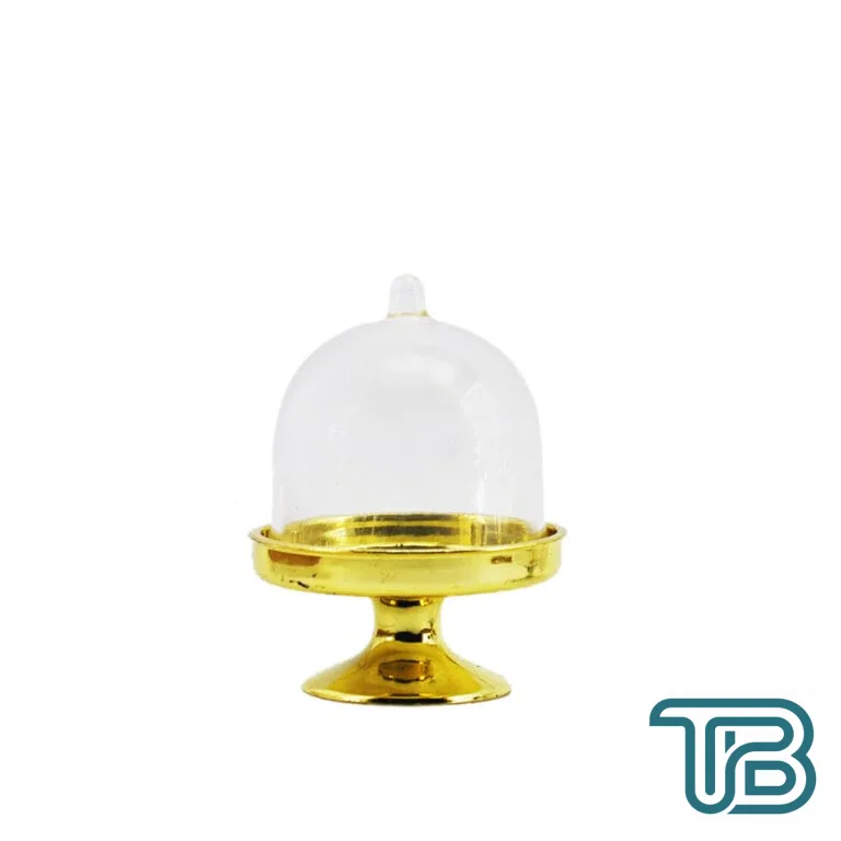 Kutu Cupcake Ayaklı Modeli Yerli Fanus (12 Adet) Gold - Eminönü ToptanS | Ticaretin Kalbinden