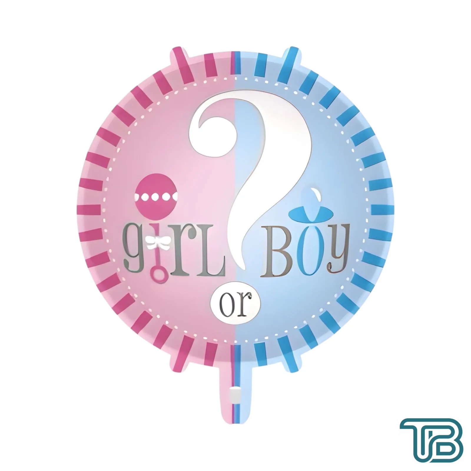 Toptan 18'' Yuvarlak GIRL OR BOY Folyo Balon