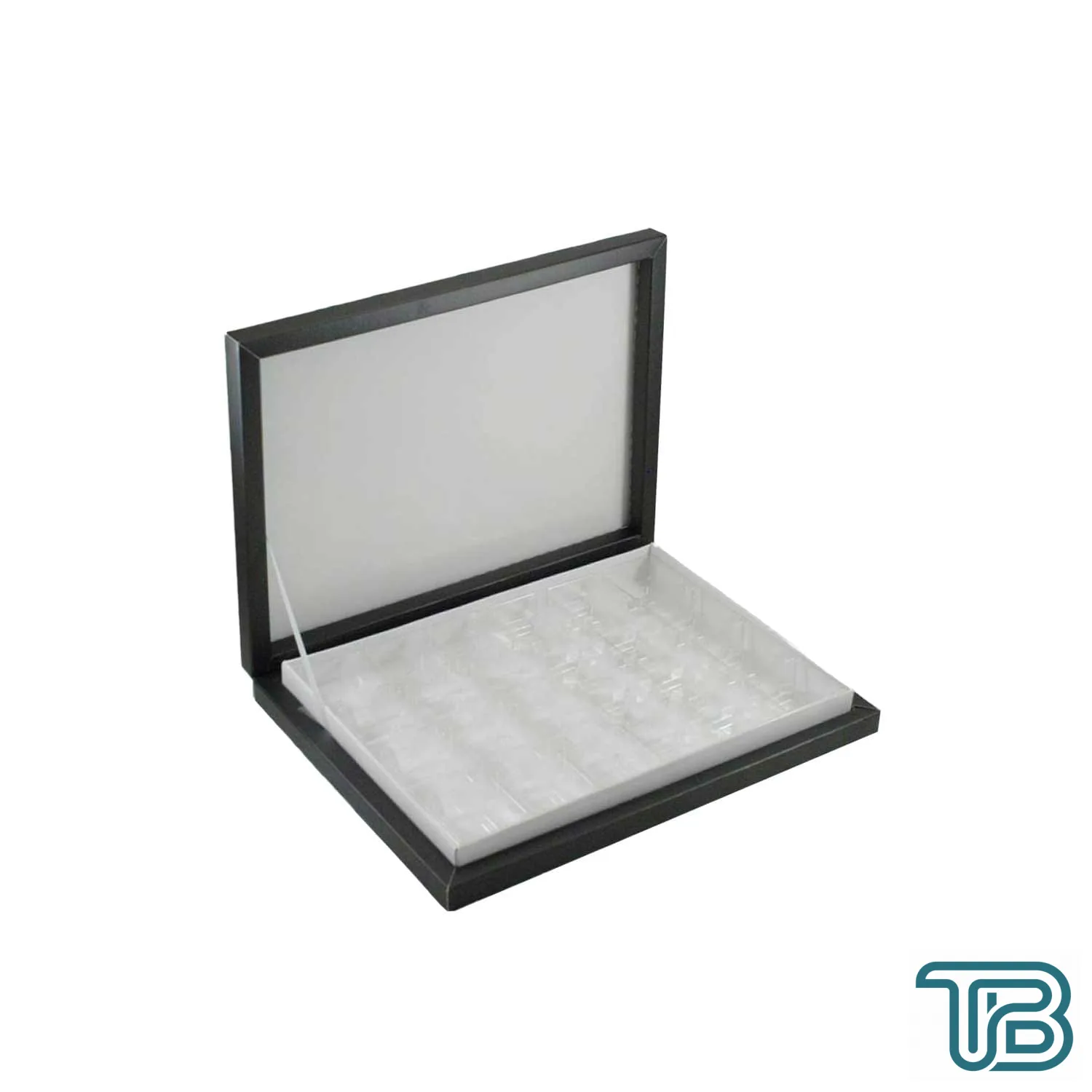 Karton Çikolata Kutusu 24 lü Separatörlü 23.4X31.5 CM Siyah - Eminönü ToptanS | Ticaretin Kalbinden