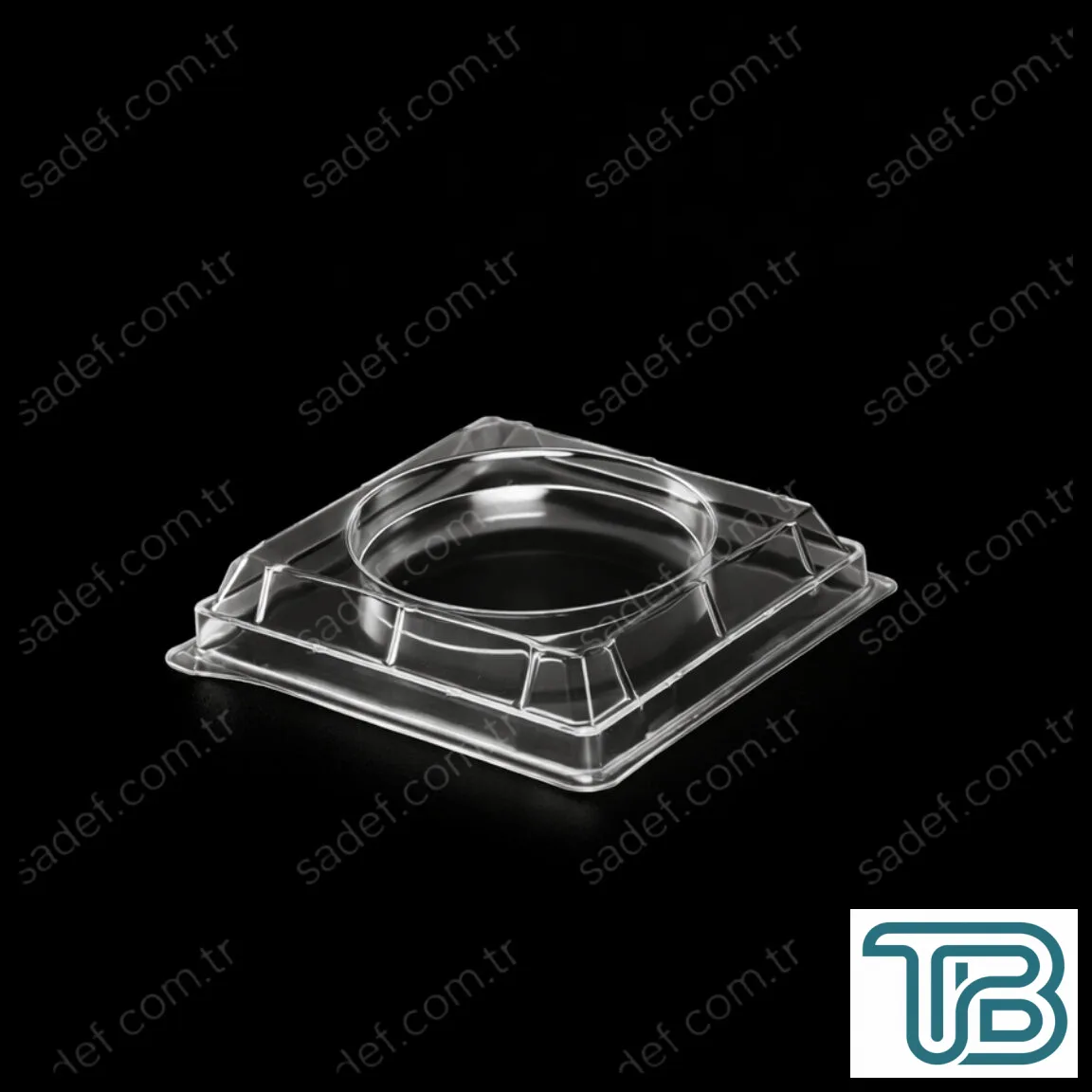 LD-24 DÜZ KAPAK 74X74 MM ( MC24 KAPAĞI ) ŞEFFAF 1440 ADET