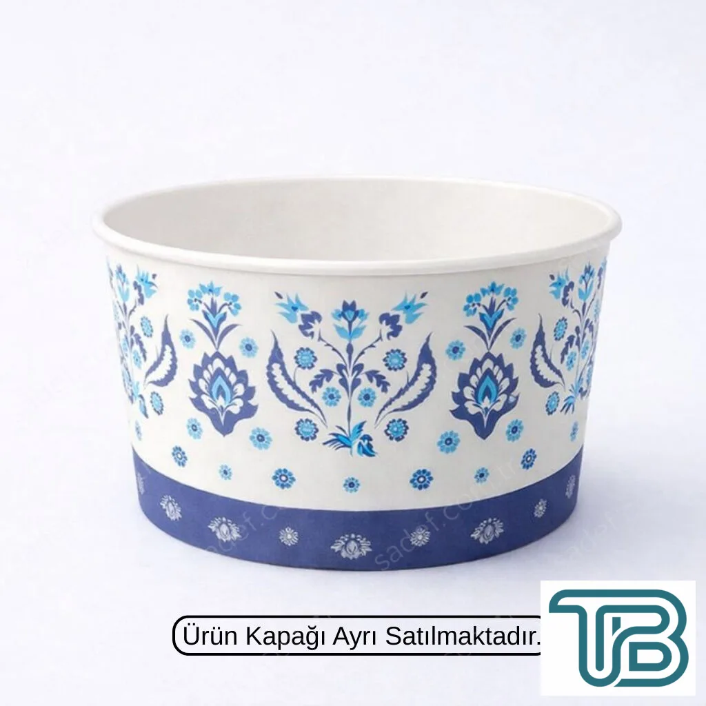 KAPAKSIZ ( CEK - METROSAN ) 16 OZ BASKILI KARTON ÇORBA KASE 100 ADET
