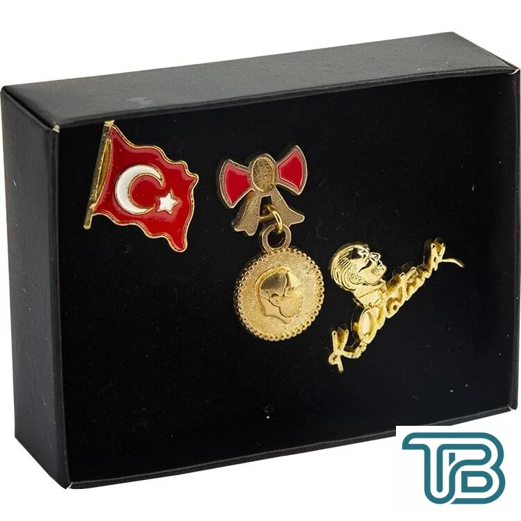 Toptan Kutulu Hediyelik Rozet Paketi