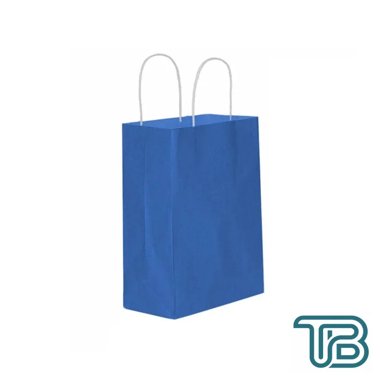 Kağıt Hediye Çantası Küçük Boy Düz Renk 18X24 Cm (25 Adet) Lacivert - Eminönü ToptanS | Ticaretin Kalbinden