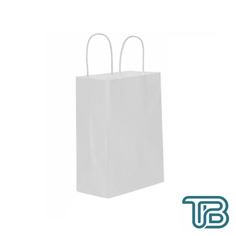Kağıt Hediye Çantası Küçük Boy Düz Renk 18X24 Cm (25 Adet) Beyaz - Eminönü ToptanS | Ticaretin Kalbinden