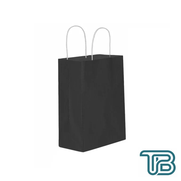 Kağıt Hediye Çantası Küçük Boy Düz Renk 18X24 Cm (25 Adet) Siyah - Eminönü ToptanS | Ticaretin Kalbinden