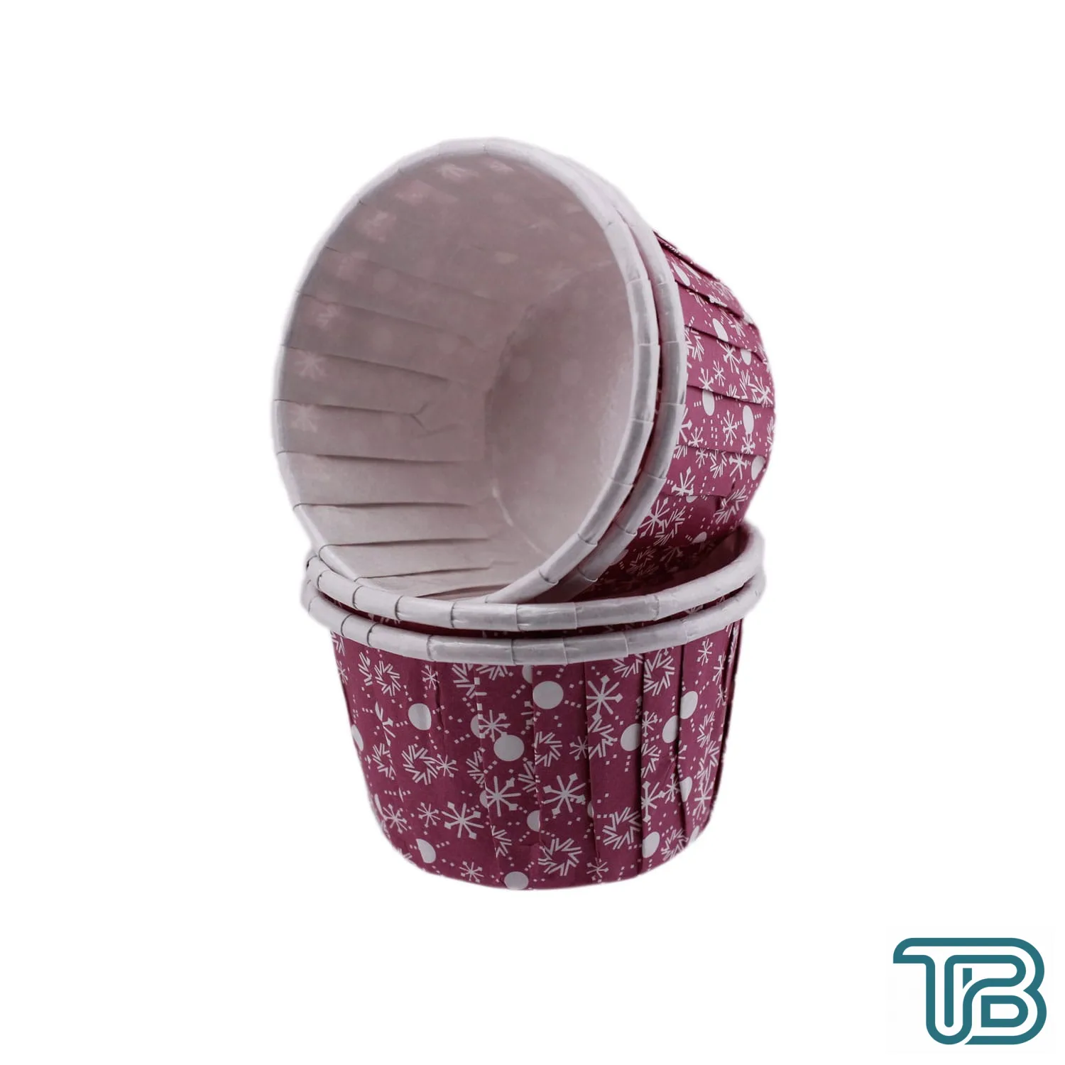 Cupcake Kalıbı Orta Boy 50*39 MM KAR DESENLİ (100 Adet) Mor - Eminönü ToptanS | Ticaretin Kalbinden