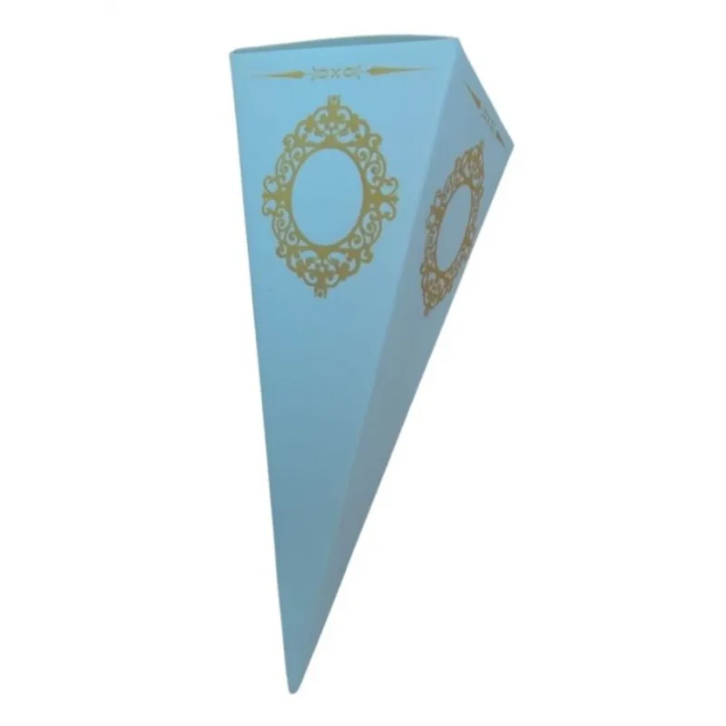 Beyaz Karton Külah Şeker,Lokum,Kına Kutusu 25 li paket