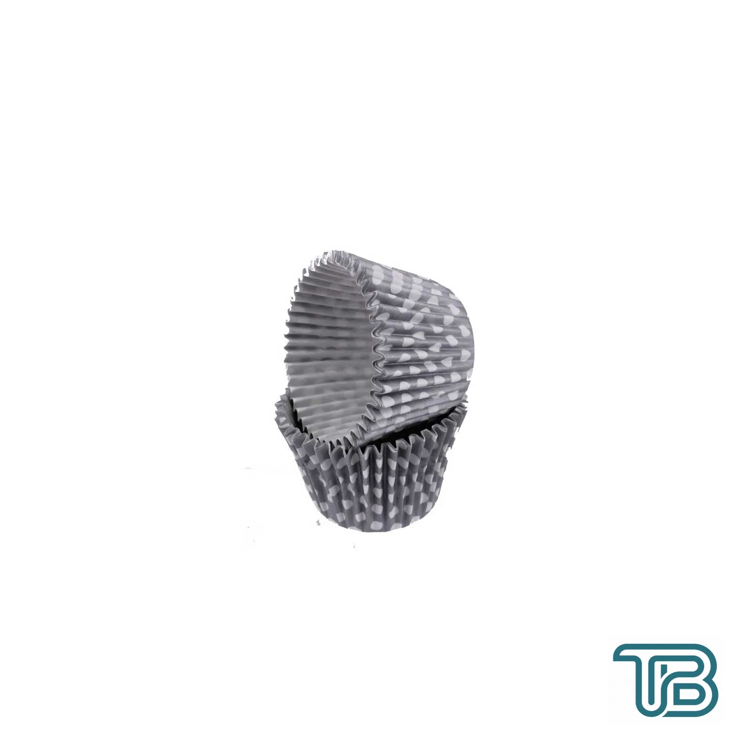 Cupcake Kalıbı Pet Kapsül Kek Kalıbı 48X34 MM (100 Adet) Puantiyeli Gümüş - Eminönü ToptanS | Ticaretin Kalbinden
