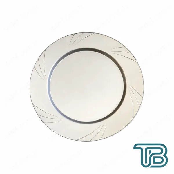SİLVER KRİSTAL TABAK 23 CM 6 ADET
