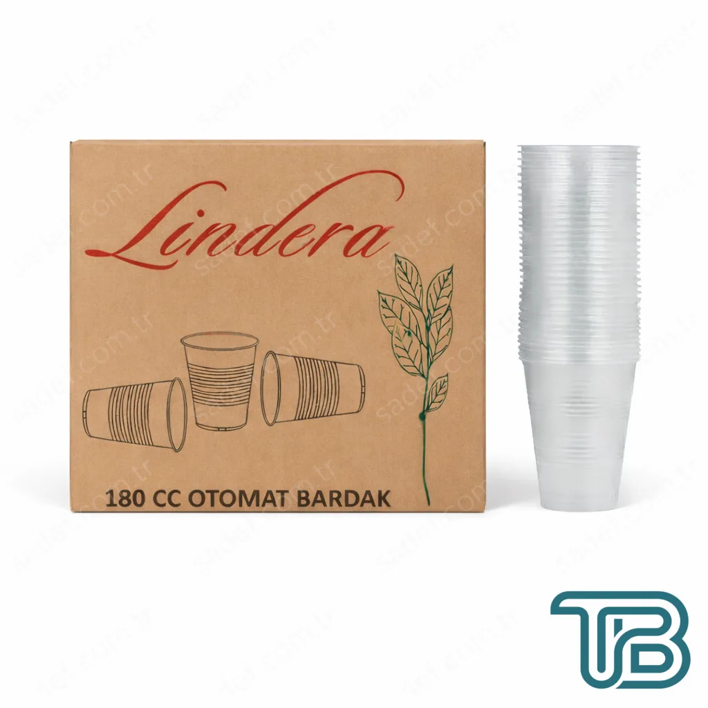 LİNDERA 180 CC PLASTİK BARDAK 1,1 GR ŞEFFAF 3000 ADET