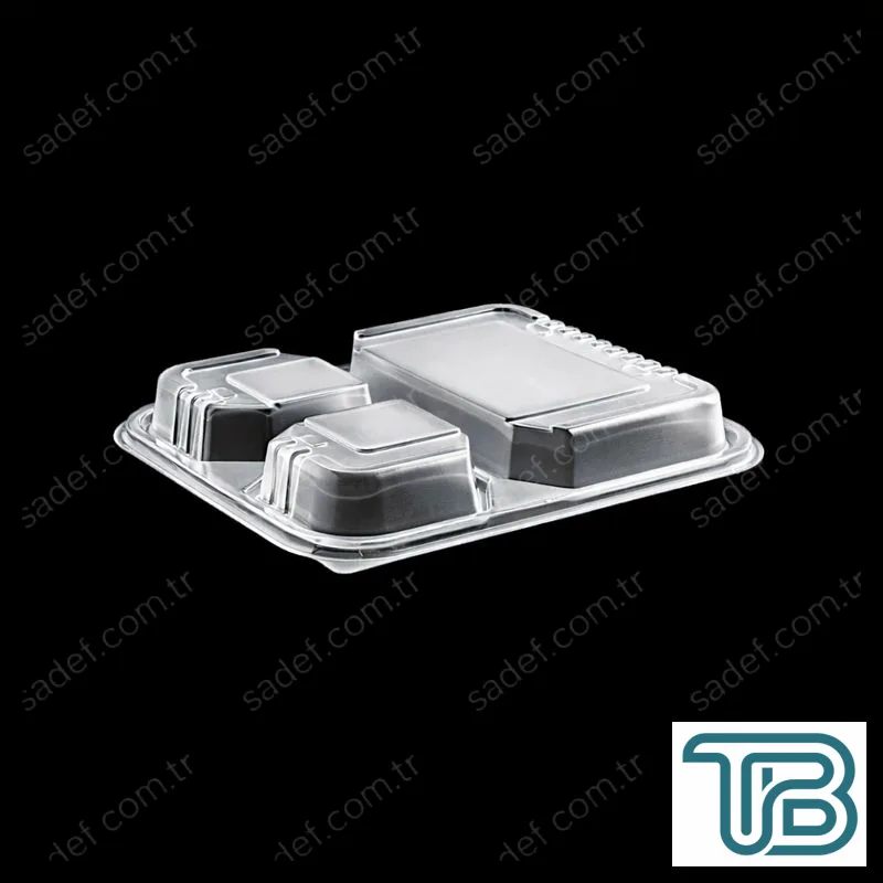 KAPAK ÜÇ BÖLMELİ MICROWAVE 18 GR ŞEFFAF ELTRON 300 ADET