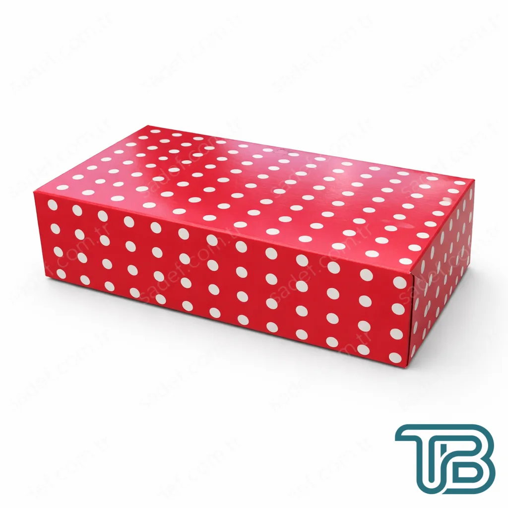 PUANTİYELİ FOLYOLU KURU PASTA KUTUSU 0,5 KG ( 22X12X5 CM ) 100 AD