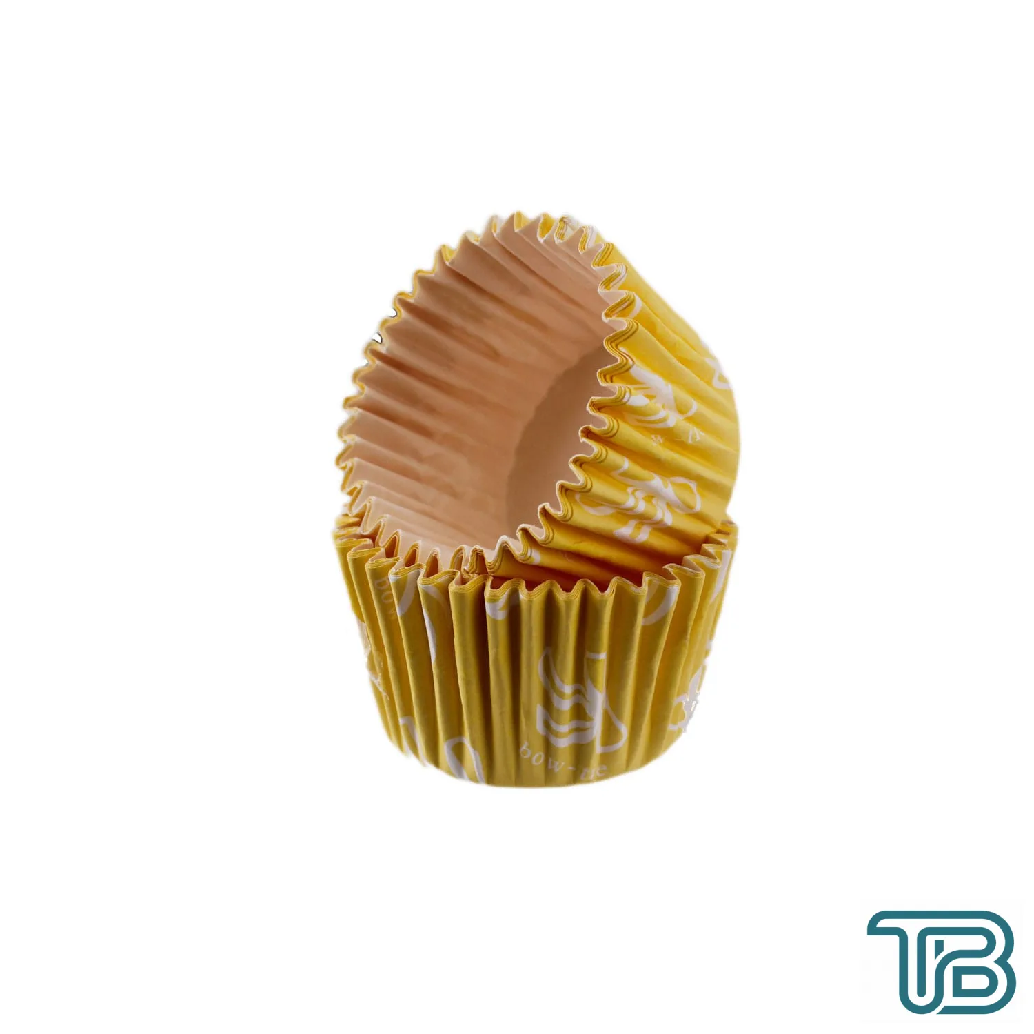 Cupcake Kalıbı Pet Kapsül Kek Kalıbı48X34 MM (100 Adet) Fiyonklu Sarı - Eminönü ToptanS | Ticaretin Kalbinden