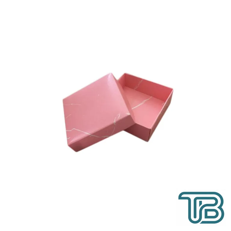 Komple Karton Kutu Mermer Desenli 8X8X3 CM (50 Adet) Pembe - Eminönü ToptanS | Ticaretin Kalbinden