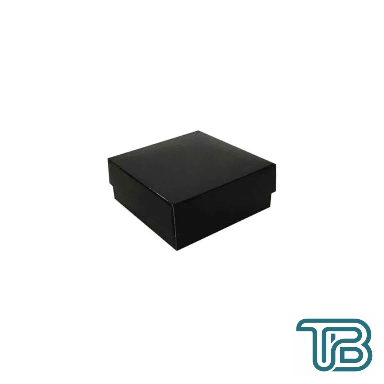 Komple Karton Kutu Düz Renk 7X7X2.2 CM (25 Adet) Siyah - Eminönü ToptanS | Ticaretin Kalbinden