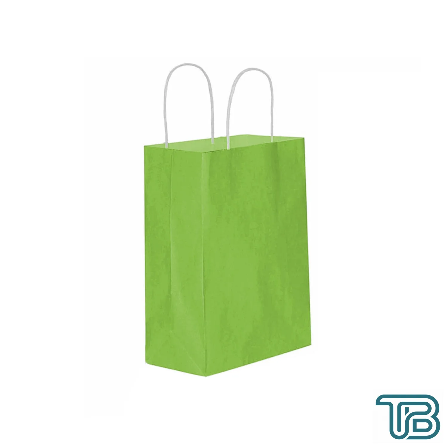 Kağıt Hediye Çantası Düz Renk Büyük Boy 25X31 CM (25 Adet) Fıstık Yeşili - Eminönü ToptanS | Ticaretin Kalbinden