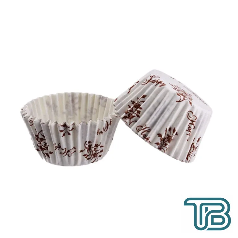 Cupcake Kalıbı Pet Kapsül Kek Kalıbı 48X34 MM (100 Adet) Sarmaşık Desenli - Eminönü ToptanS | Ticaretin Kalbinden