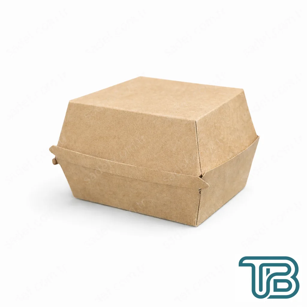 KRAFT HAMBURGER KUTUSU 12X12X7 ( ORTA BOY ) 100 ADET