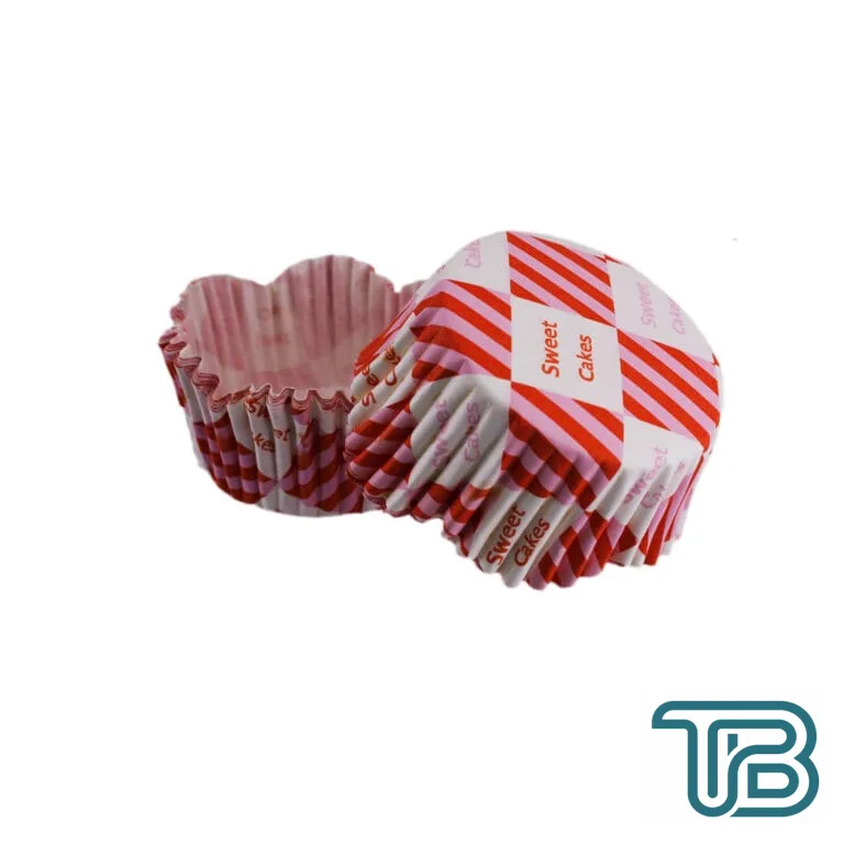 Cupcake Kalıbı Pet Kapsül Kırmızı Bembe Kare Desen Dalgalı Kek Kalıbı 65X38 MM (100 Adet) - Eminönü ToptanS | Ticaretin Kalbinden