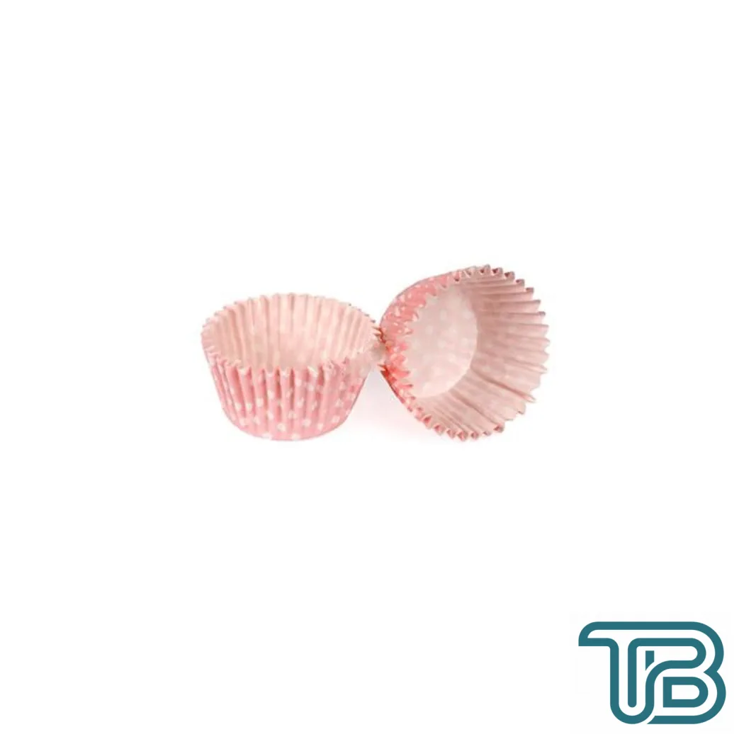 Cupcake Kalıbı Pet Kapsül Kek Kalıbı 48X34 MM (100 Adet) Puantiyeli Pembe - Eminönü ToptanS | Ticaretin Kalbinden